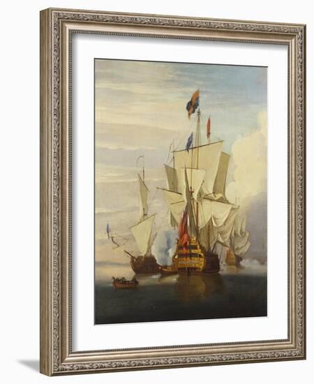 The Morning Gun-Peter Monamy-Framed Giclee Print