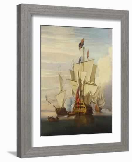 The Morning Gun-Peter Monamy-Framed Giclee Print