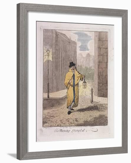 The Morning Herald' from Cries of London, 1826-John Henry Lynch-Framed Giclee Print