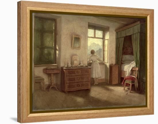 The Morning Hour-Moritz Ludwig von Schwind-Framed Premier Image Canvas