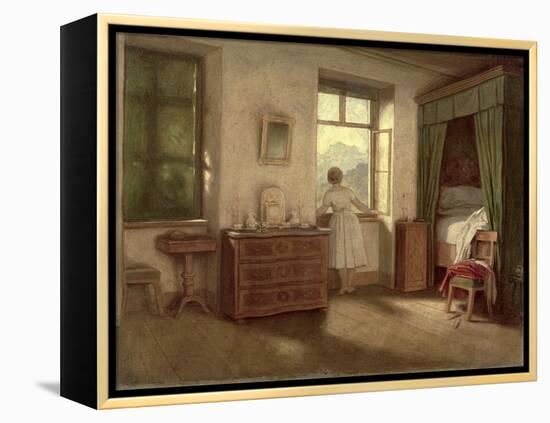 The Morning Hour-Moritz Ludwig von Schwind-Framed Premier Image Canvas