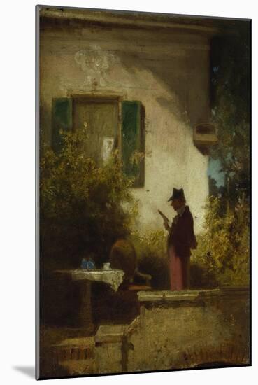 The Morning Paper, about 1850/55-Carl Spitzweg-Mounted Giclee Print