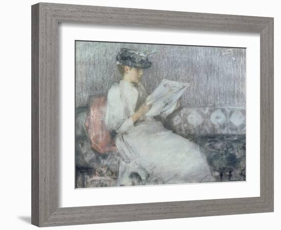 The Morning Paper, c.1890-91-Sir James Guthrie-Framed Giclee Print