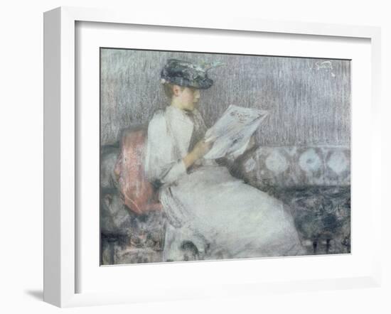 The Morning Paper, c.1890-91-Sir James Guthrie-Framed Giclee Print