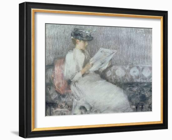 The Morning Paper, c.1890-91-Sir James Guthrie-Framed Giclee Print