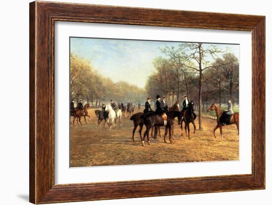 The Morning Ride, Rotten Row, Hyde Park, 1894-Heywood Hardy-Framed Giclee Print