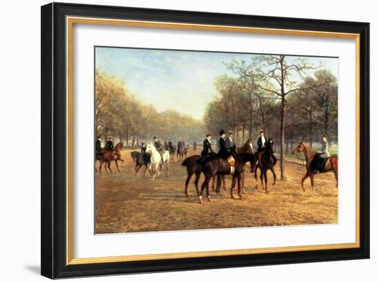 The Morning Ride, Rotten Row, Hyde Park, 1894-Heywood Hardy-Framed Giclee Print