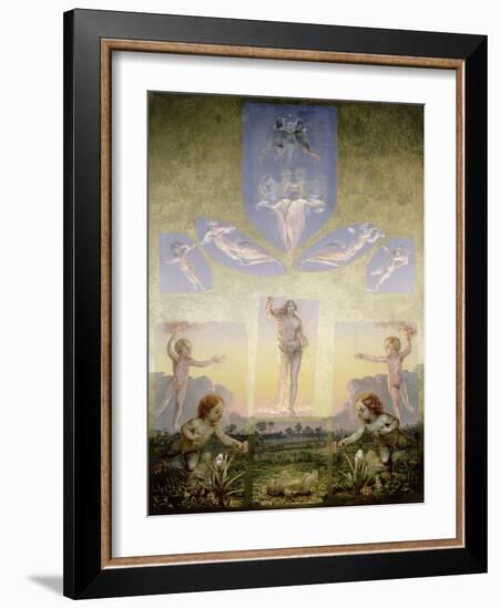 The Morning (Second Version), circa 1808-9-Philipp Otto Runge-Framed Giclee Print