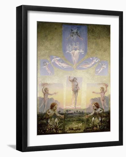 The Morning (Second Version), circa 1808-9-Philipp Otto Runge-Framed Giclee Print