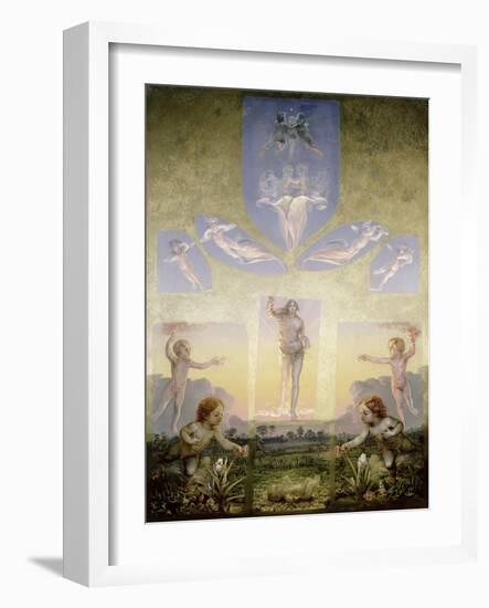 The Morning (Second Version), circa 1808-9-Philipp Otto Runge-Framed Giclee Print