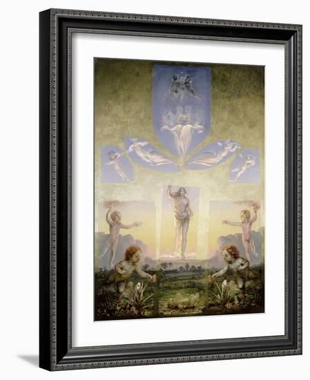 The Morning (Second Version), circa 1808-9-Philipp Otto Runge-Framed Giclee Print