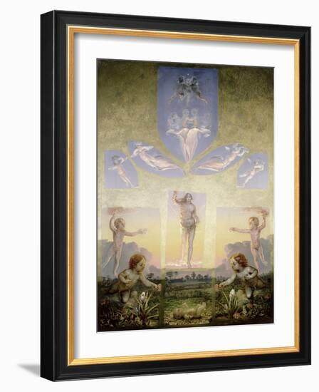 The Morning (Second Version), circa 1808-9-Philipp Otto Runge-Framed Giclee Print