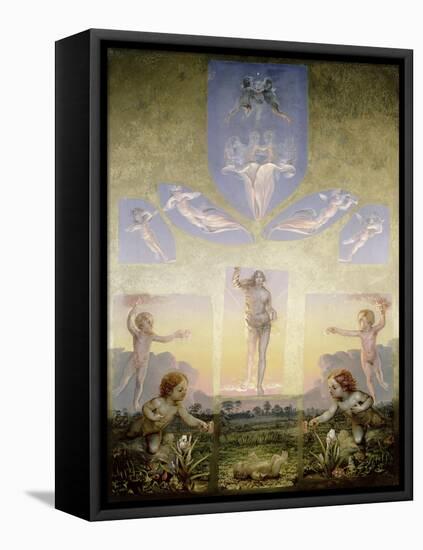 The Morning (Second Version), circa 1808-9-Philipp Otto Runge-Framed Premier Image Canvas