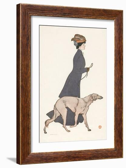 The Morning Stroll-Edward Penfield-Framed Giclee Print