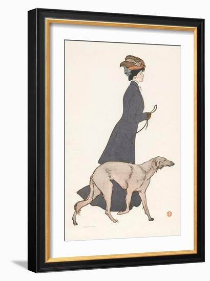 The Morning Stroll-Edward Penfield-Framed Giclee Print