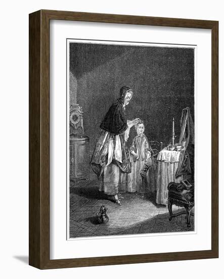 The Morning Toilette-Jean-Baptiste Simeon Chardin-Framed Giclee Print