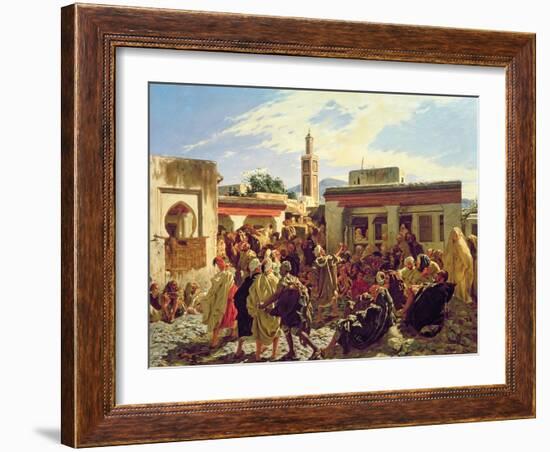 The Moroccan Storyteller, 1877-Alfred Dehodencq-Framed Giclee Print