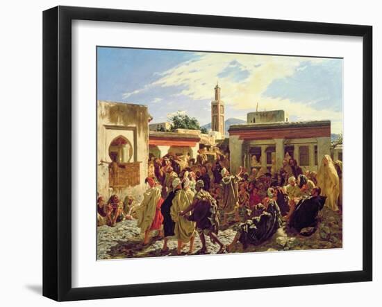 The Moroccan Storyteller, 1877-Alfred Dehodencq-Framed Giclee Print