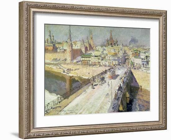 The Moskva River Bridge, 1914-Konstantin A. Korovin-Framed Giclee Print
