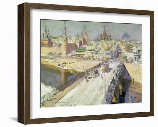 The Moskva River Bridge, 1914-Konstantin A. Korovin-Framed Giclee Print