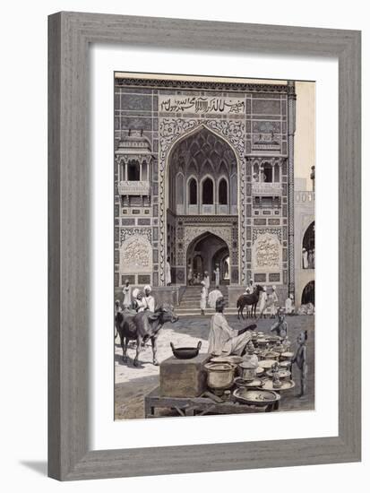 The Mosque of Nazir Khan, Lahore, C.1890-Harry Hamilton Johnston-Framed Giclee Print