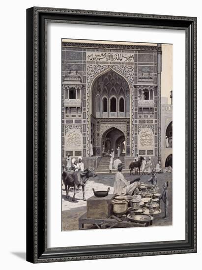 The Mosque of Nazir Khan, Lahore, C.1890-Harry Hamilton Johnston-Framed Giclee Print