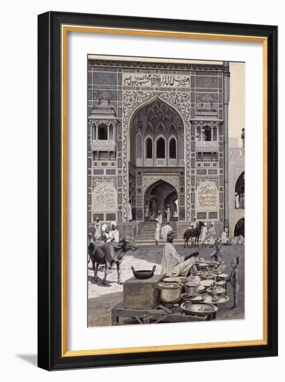 The Mosque of Nazir Khan, Lahore, C.1890-Harry Hamilton Johnston-Framed Giclee Print