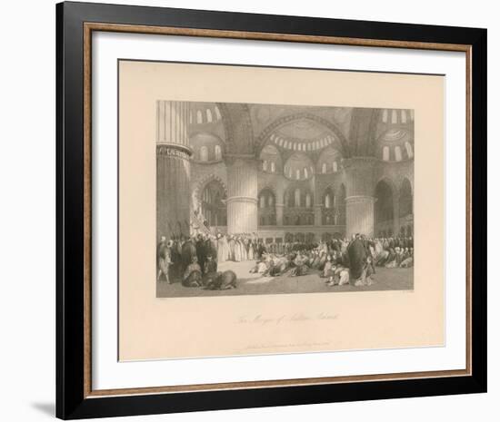 The Mosque of Sultan Achmet-Thomas Allom-Framed Premium Giclee Print