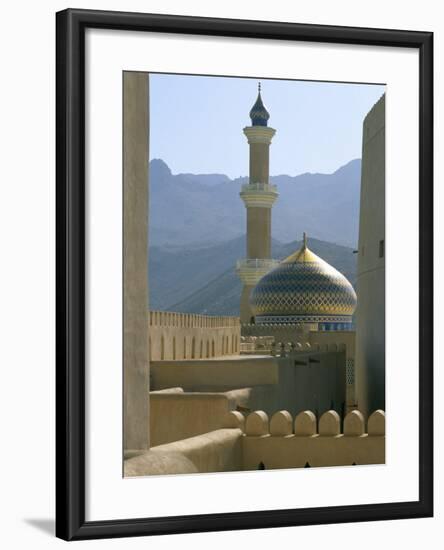 The Mosque Seen from the Fort, Town of Nizwa, Sultanate of Oman, Middle East-Bruno Barbier-Framed Photographic Print