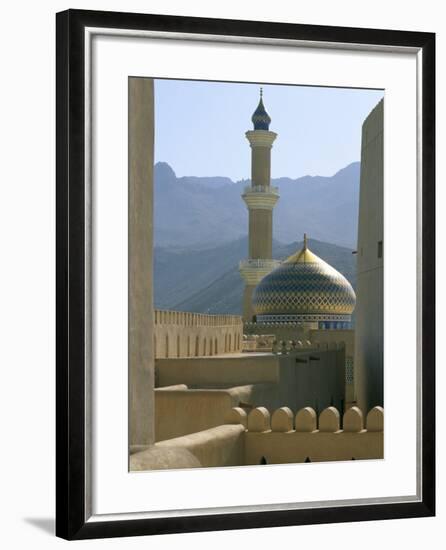 The Mosque Seen from the Fort, Town of Nizwa, Sultanate of Oman, Middle East-Bruno Barbier-Framed Photographic Print