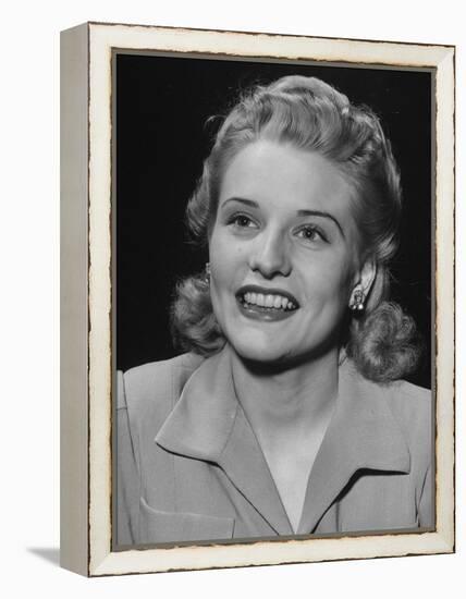 The Most Beautiful Blond Jean Matlock, Participating in Chicago Models' Contest-Bernard Hoffman-Framed Premier Image Canvas