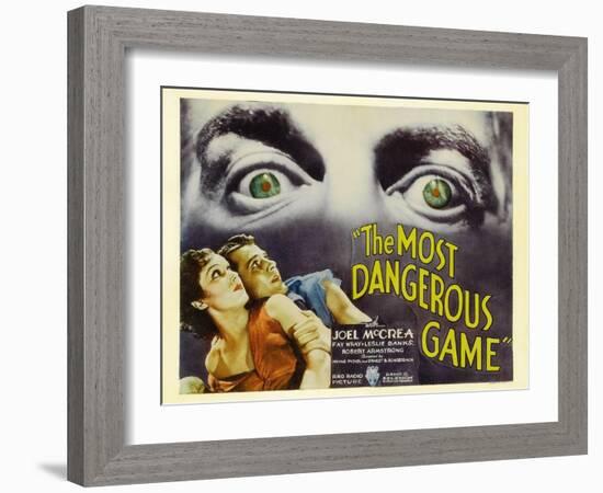 The Most Dangerous Game, 1932-null-Framed Art Print