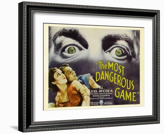 The Most Dangerous Game, 1932-null-Framed Art Print