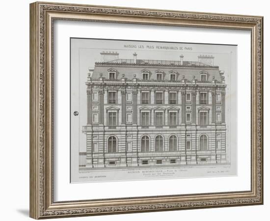 The Most Remarkable Houses in Paris-Theodore Vacquer-Framed Giclee Print