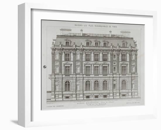 The Most Remarkable Houses in Paris-Theodore Vacquer-Framed Giclee Print