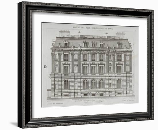 The Most Remarkable Houses in Paris-Theodore Vacquer-Framed Giclee Print