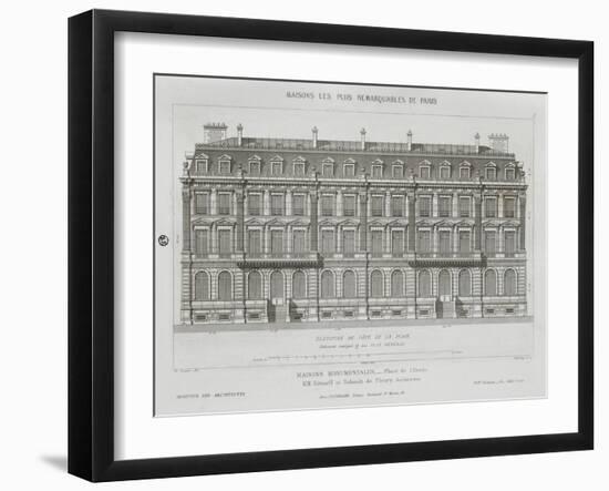 The Most Remarkable Houses in Paris-Theodore Vacquer-Framed Giclee Print