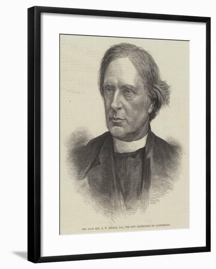 The Most Reverend E W Benson, Dd, the New Archbishop of Canterbury-null-Framed Giclee Print