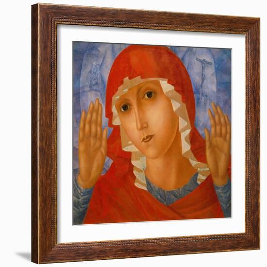 The Mother of God: 'The Tenderness of Cruel Hearts', C. 1912-Kosjma Ssergej Petroff-Wodkin-Framed Giclee Print