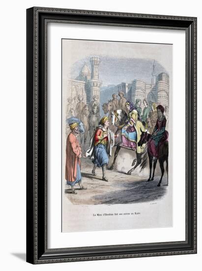 The Mother of Ibrahim Pasha Enters Cairo-Jean Adolphe Beauce-Framed Giclee Print