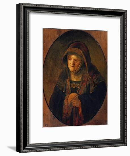 The Mother of the Artist as Prophet Hannah, 1639-Rembrandt van Rijn-Framed Giclee Print