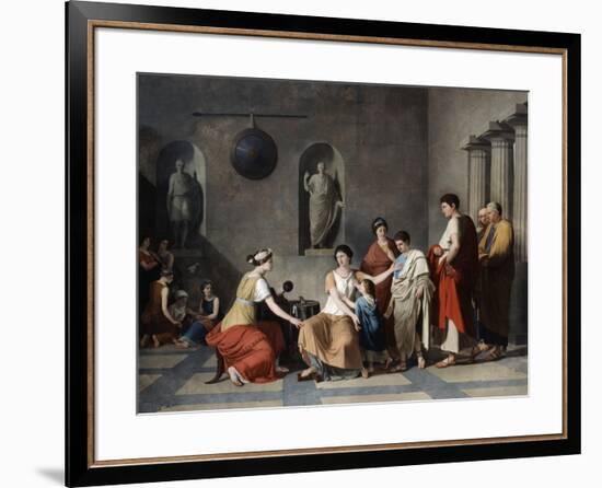 The Mother of the Gracchi, C1780-Joseph Benoit Suvee-Framed Giclee Print