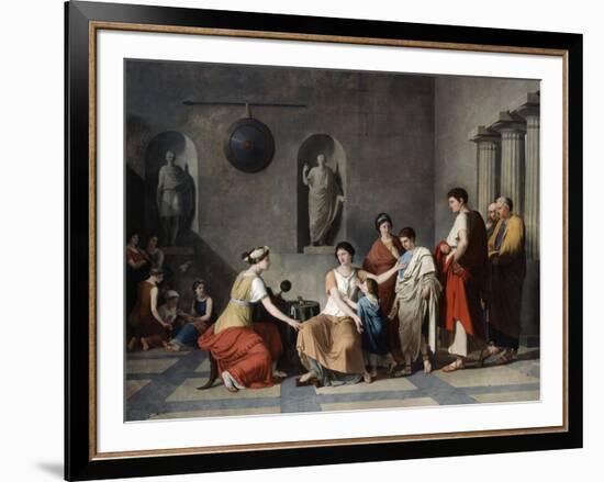 The Mother of the Gracchi, C1780-Joseph Benoit Suvee-Framed Giclee Print