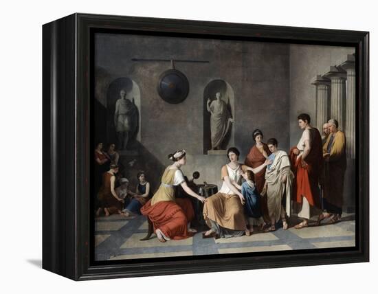 The Mother of the Gracchi, C1780-Joseph Benoit Suvee-Framed Premier Image Canvas