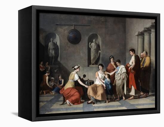 The Mother of the Gracchi, C1780-Joseph Benoit Suvee-Framed Premier Image Canvas