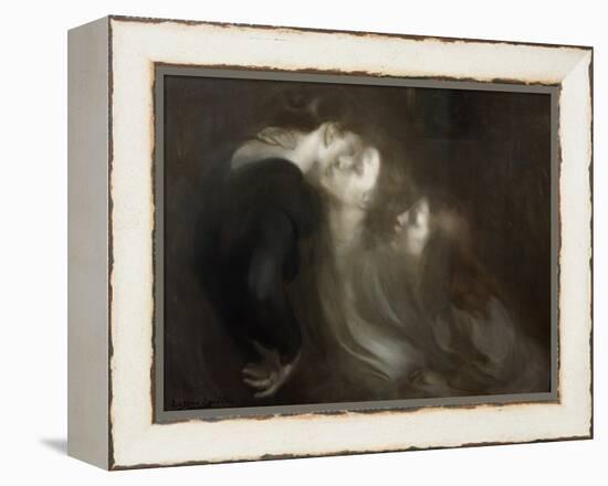The Motherly Kiss, Late 1890s-Eugene Carriere-Framed Premier Image Canvas