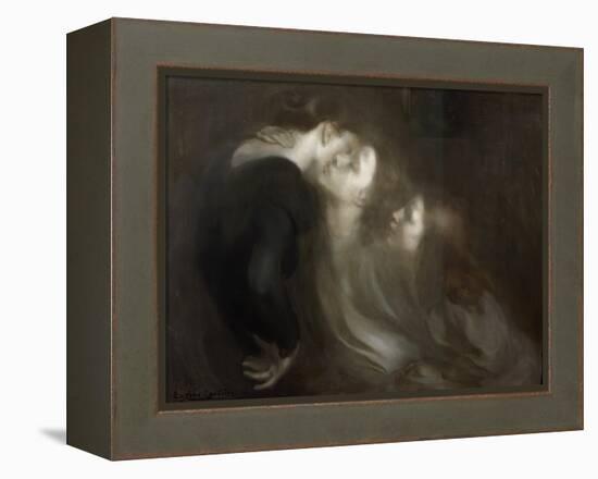 The Motherly Kiss, Late 1890s-Eugene Carriere-Framed Premier Image Canvas