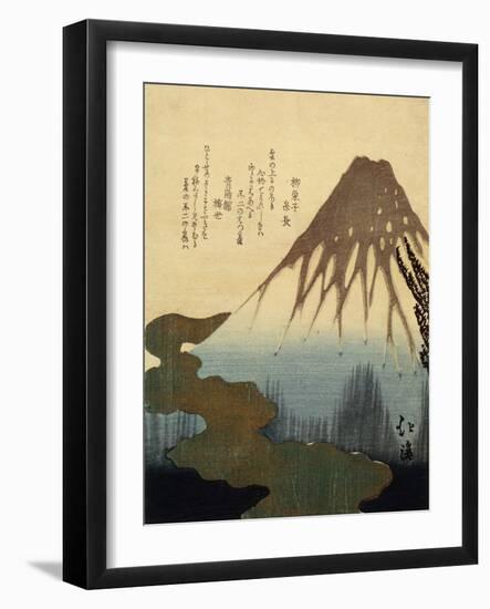 The Mount Fuji, 19th Century-Totoya Hokkei-Framed Giclee Print