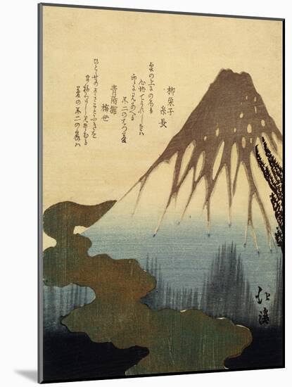 The Mount Fuji, 19th Century-Totoya Hokkei-Mounted Giclee Print