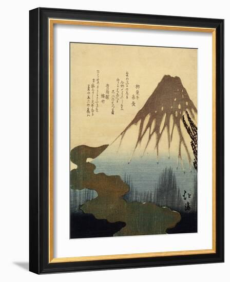 The Mount Fuji, 19th Century-Totoya Hokkei-Framed Giclee Print